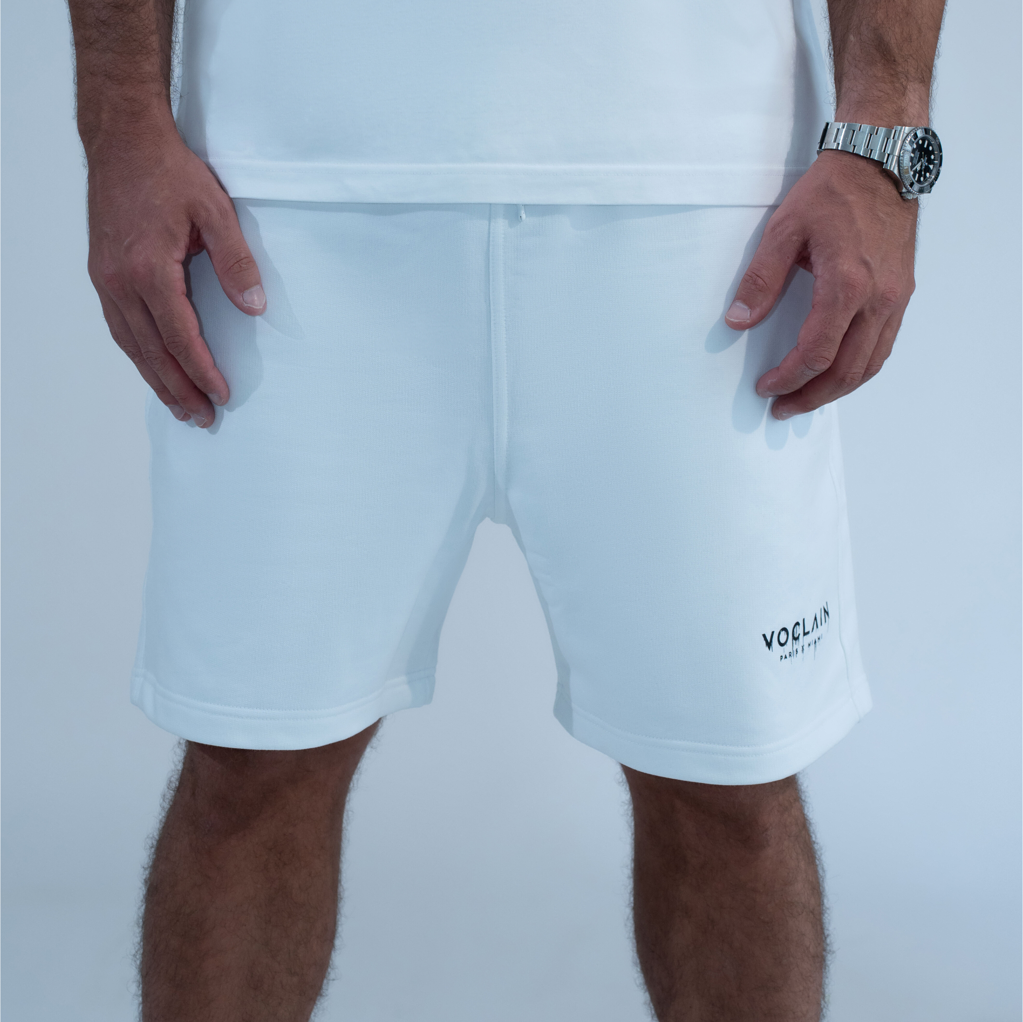 Voclain Shorts White - Paris X Miami